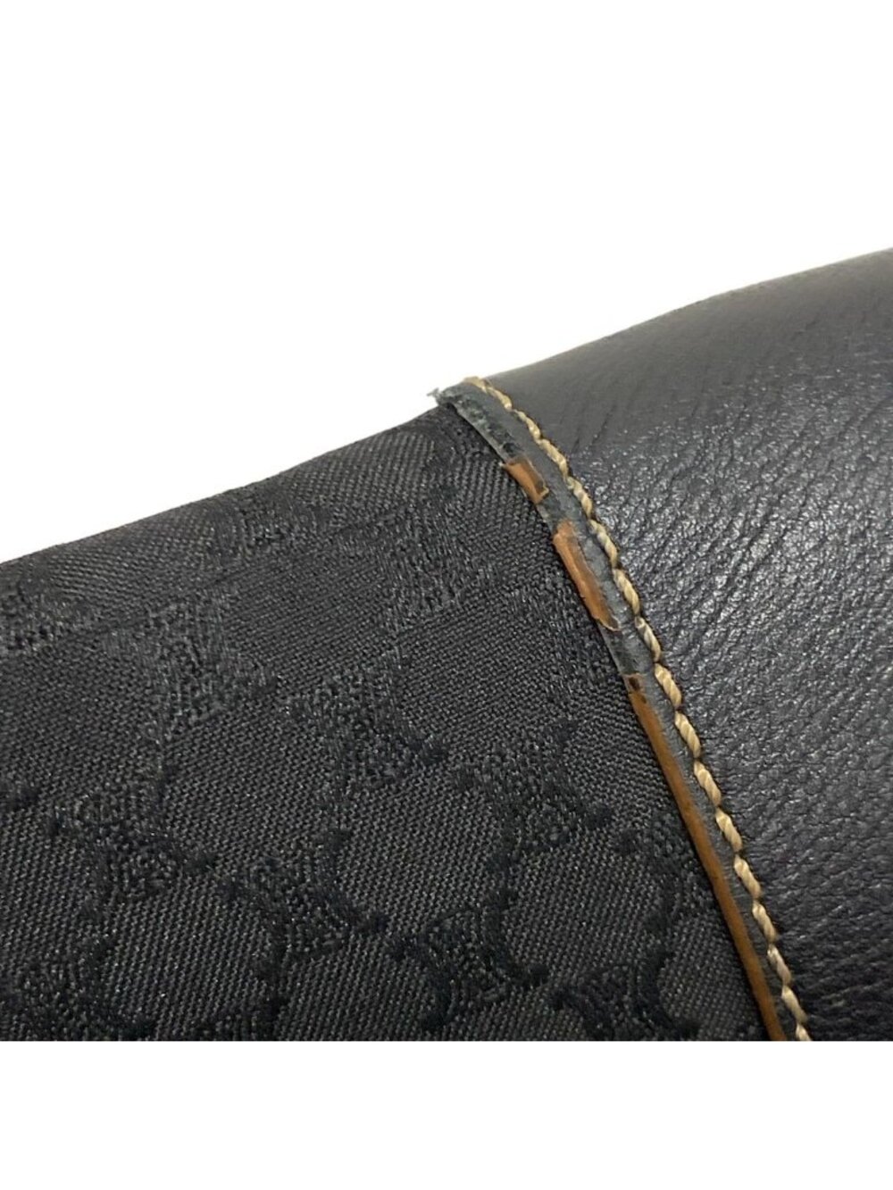 ★SOLD★ Celine Boston Bag Macadam Pattern Black Leather - Picture 15 of 15